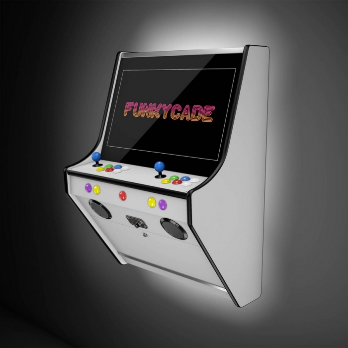 Funkycade Wall Arcade Machine White